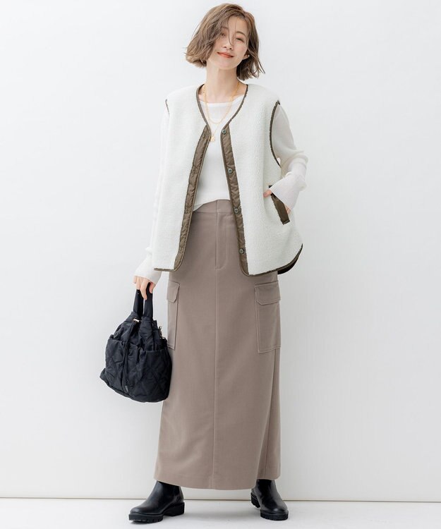 23区 【SLOW/一部店舗限定】4WAY モッズコート カーキ系