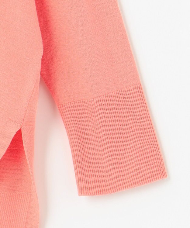 UNFILO 【抗菌防臭】スタイルアップニット NEW Ｖネック ピンク