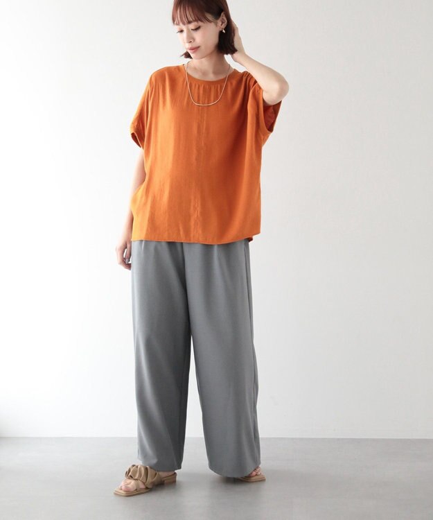 Green Parks Ｔブラウスドルマンスリーブプルオーバー Orange