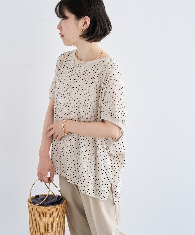 Green Parks Ｔブラウスドルマンスリーブプルオーバー Beige