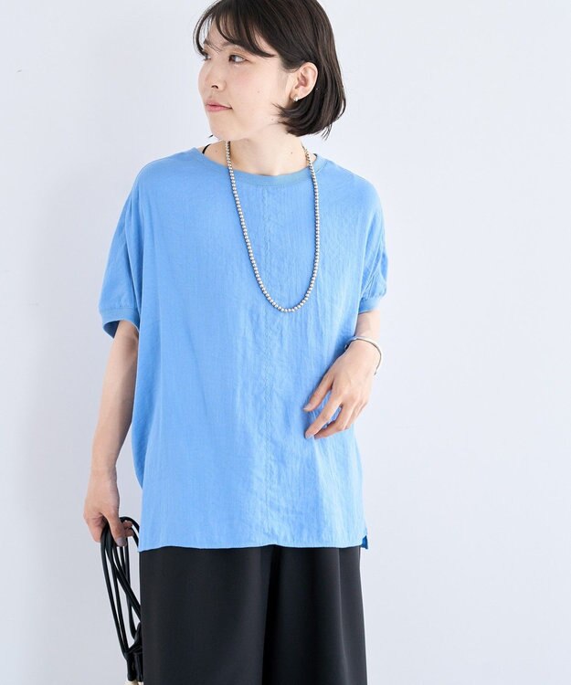 Green Parks Ｔブラウスドルマンスリーブプルオーバー Blue