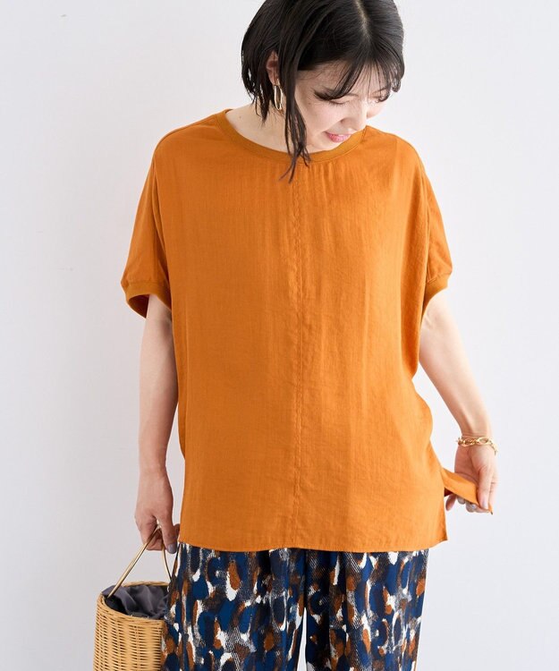 Green Parks Ｔブラウスドルマンスリーブプルオーバー Orange