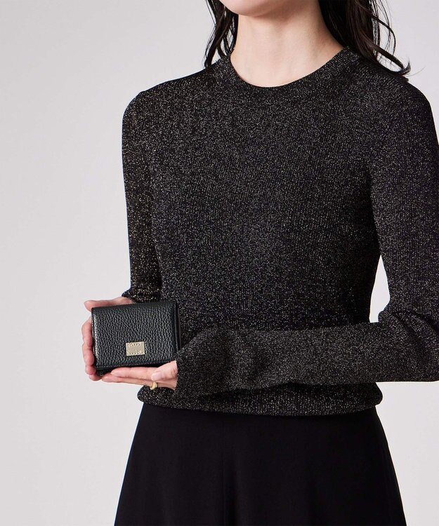 Paul Smith メタルクロップドロゴ 3つ折り財布 ブラック