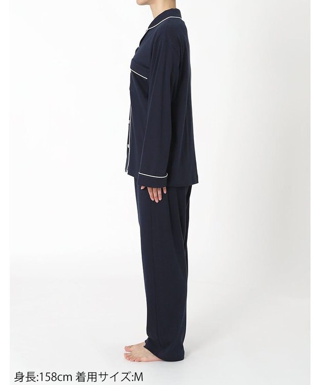 ワコール／睡眠科学 パジャマ 長袖 長ズボン 綿100%(天綿)（本体） ここちよく眠れる なめらかでやわらかい レディース YDX503 睡眠科学／ワコール コン