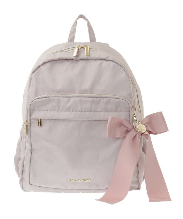Maison de FLEUR 撥水加工キャリーオンリュック Grayish Pink