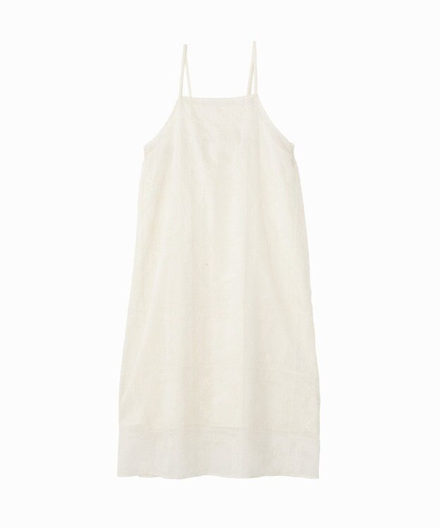 AMERICAN HOLIC シアー刺繍キャミワンピース（ペチコート付き） Ivory