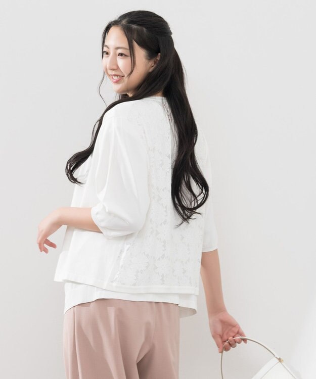 ONWARD Reuse Park 【組曲】ニット春夏 オフホワイト