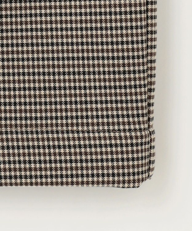 ANY L 【手洗い可/ウエストゴム/裏起毛】チェックボンディングタイトスカート ガンクラブ