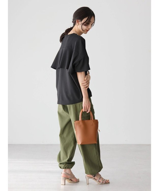 AMERICAN HOLIC 接触冷感バックフレアポンチプルオーバー Black