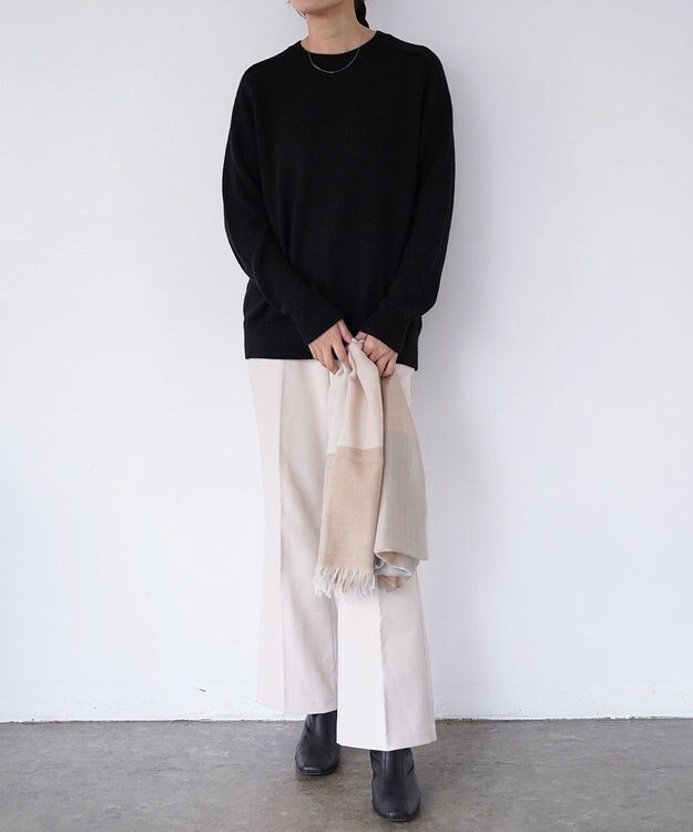 TOQUE 〈高垣麗子さんコラボ〉【ユニセックス】ベビーアルパカラグランニット 漆黒