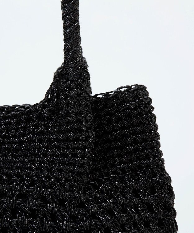 TOPKAPI 【TREASURE TOPKAPI】メタリック ラウンド トートバッグ ブラック