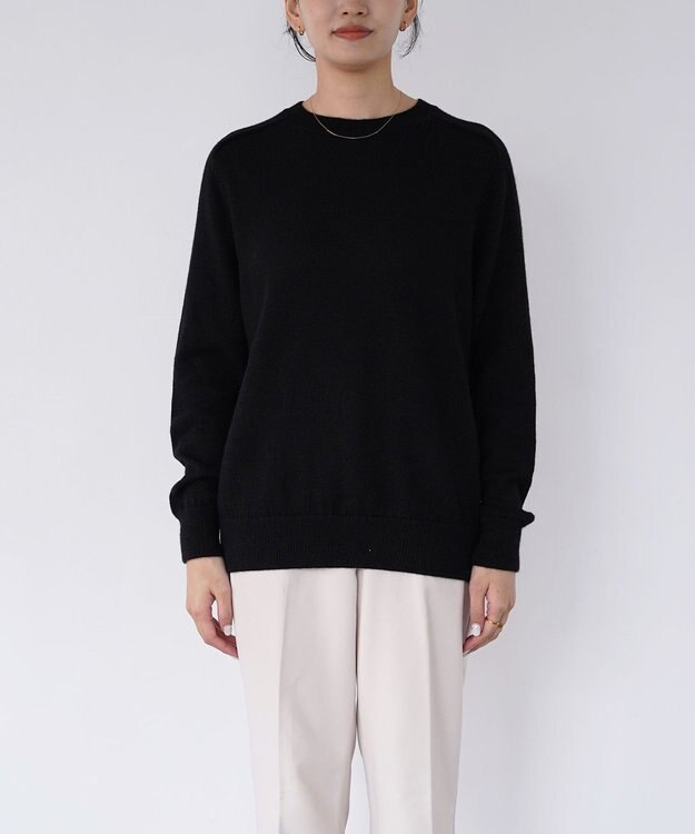 TOQUE 〈高垣麗子さんコラボ〉【ユニセックス】ベビーアルパカラグランニット 漆黒