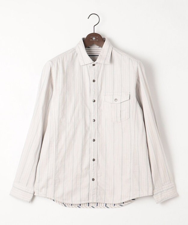 JOSEPH ABBOUD 【2WAY】リバーシブル シャツ ベージュ系