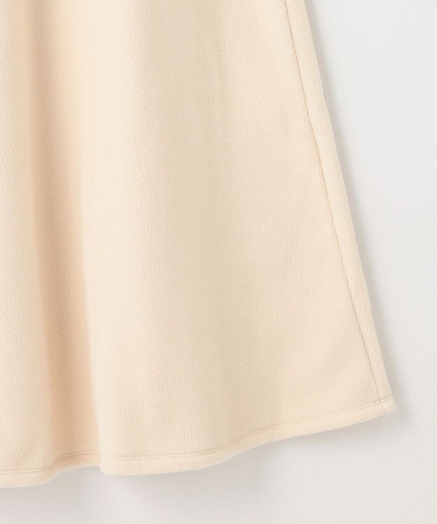 23区 【SLOW/セットアップ対応】マイクロエコフリース フレア スカート アイボリー系