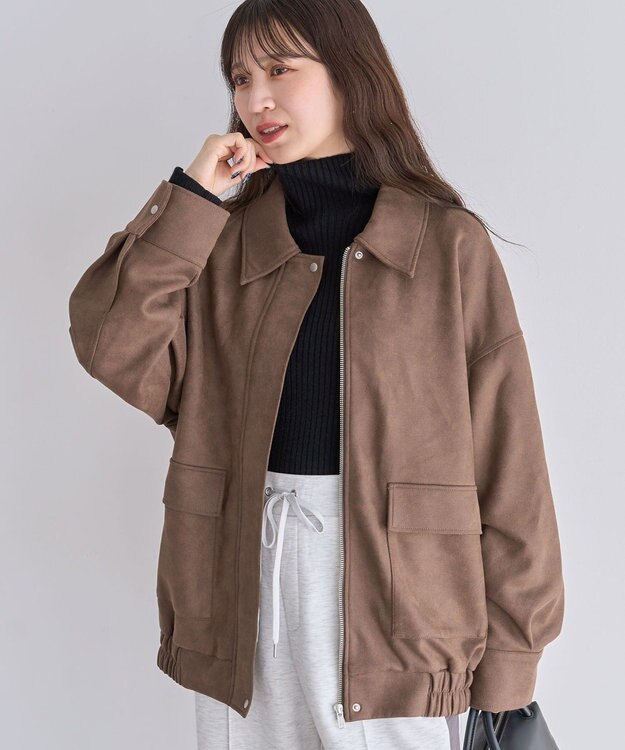 Green Parks ・Ｐｅｔｉｔ　Ｆｌｅｕｒ　ボトルネックリブニット Black