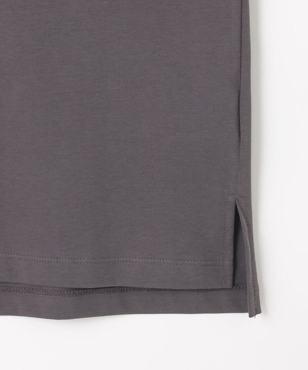 ANY L オーガビッツ刺繍ロゴＴシャツ チャコール