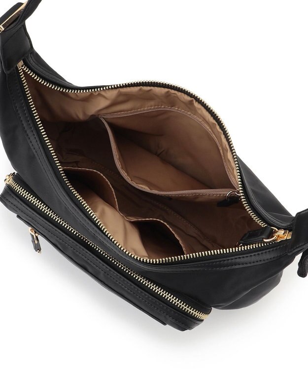 23区 【撥水加工/Oggi3月号掲載】ナイロン ショルダーバッグ ブラック系