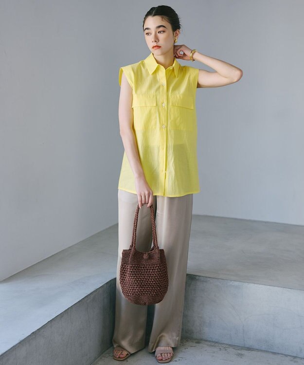 TOPKAPI 【TREASURE TOPKAPI】メタリック ラウンド トートバッグ ブロンズ