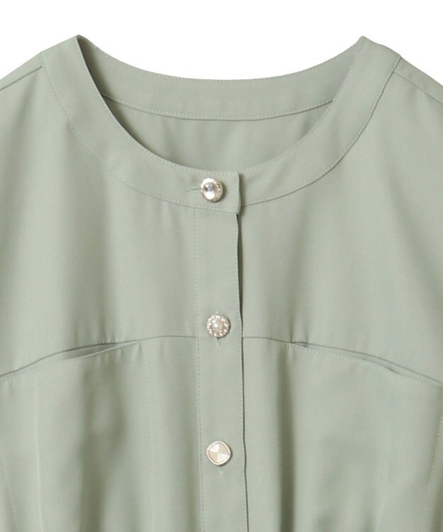 Green Parks ・ＥＬＥＮＣＡＲＥ　ＤＵＥ　イロイロ釦ワンピース Mint