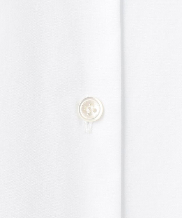 ICB 【洗える】コットンナイロンシャーティング ベーシックシャツ オフホワイト系