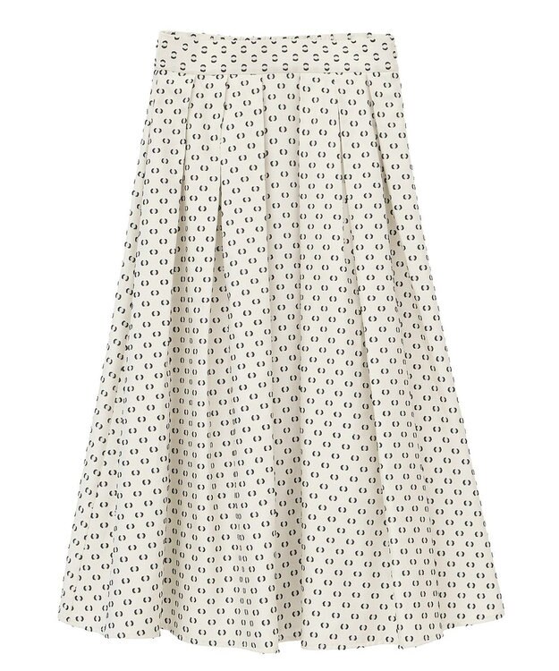 YECCA VECCA タックフレアスカート Dot