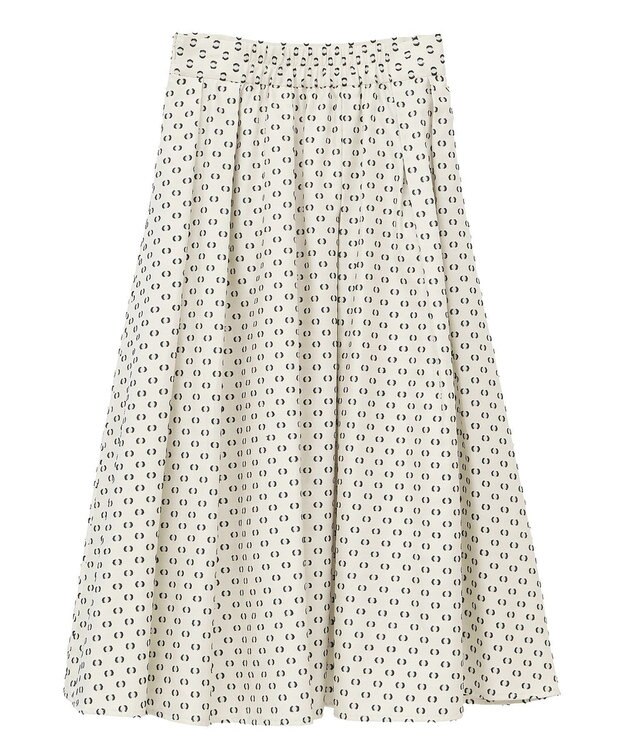 YECCA VECCA タックフレアスカート Dot