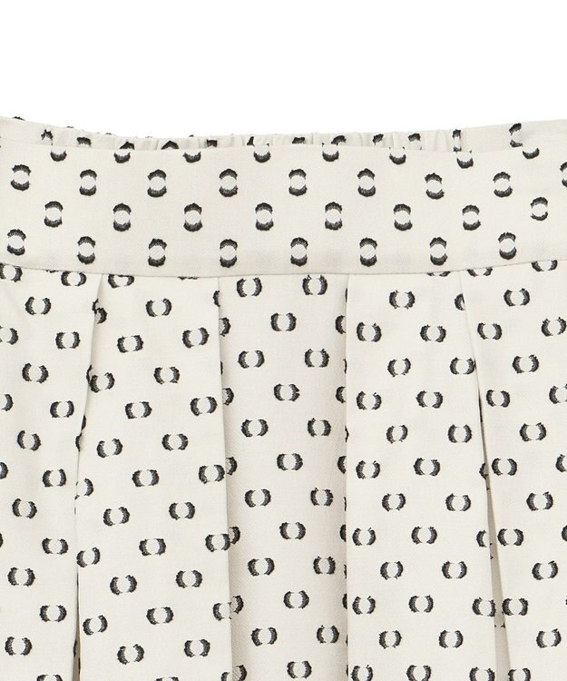 YECCA VECCA タックフレアスカート Dot