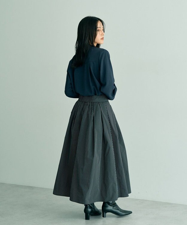 YECCA VECCA タックフレアスカート Dot