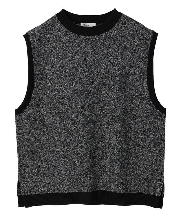 CRAFT STANDARD BOUTIQUE リンクス編みニットベスト Black