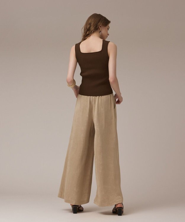 GRACE CONTINENTAL フィブリルイージーパンツ ベージュ