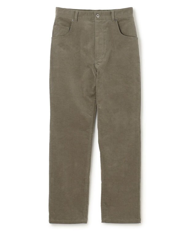 UNFILO L ストレッチコーデュロイ スリムパンツ カーキ