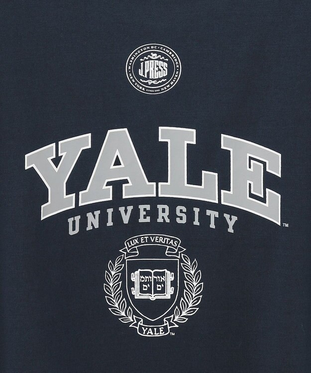 J.PRESS MEN 【J.PRESS×YALE】エンブレムTシャツ ネイビー系
