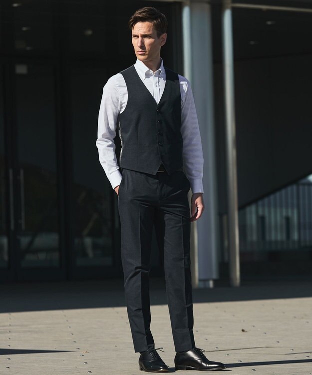 GOTAIRIKU 3ピース対応【圧倒的清涼感】クールドッツ セットアップベスト_クラシックプリント(26年モデル) ネイビー系8