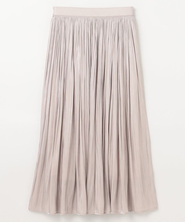 ANY L 【ウエストゴム】シャイニーギャザースカート ピンク