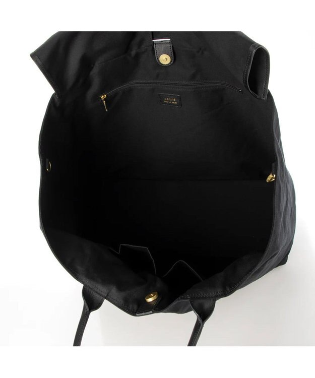 UNBILLION perche パラフィンキャンバス2wayボストントート ブラックブラック