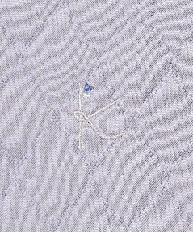 組曲 KIDS 【90-100㎝】ハートキルトジャガード トレーナー サックス系