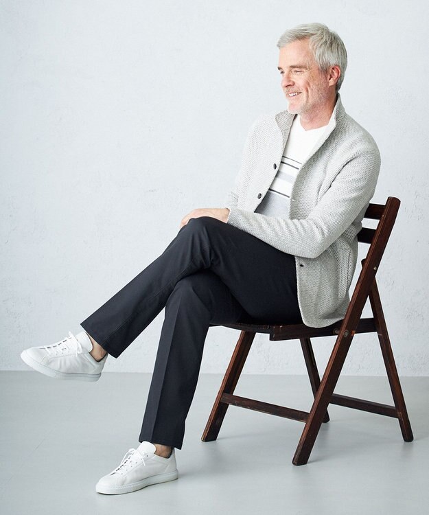 JOSEPH ABBOUD 【カラー豊富】人気！ウエストも伸びる！ オーガニックストレッチパンツ グレー系