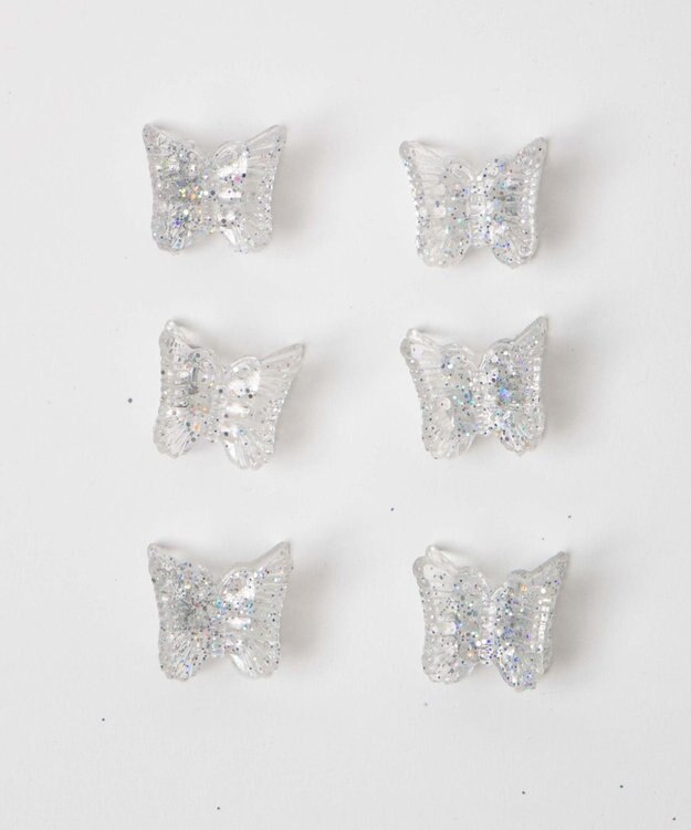 WEGO Lラメバタフライチビクリップ 柄1