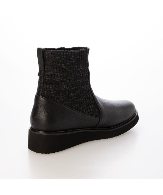 MODE ET JACOMO <D'ICI>アンクルストレッチショートブーツ ブラック