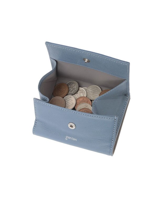 genten モルトフレスコ 2つ折り財布 デニムブルー