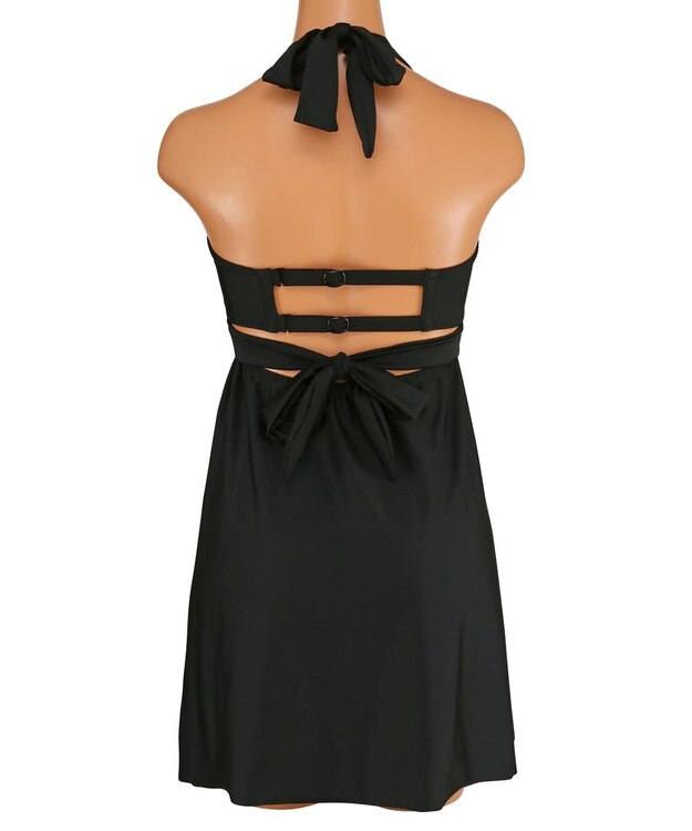 San-ai Resort（三愛水着楽園） ワコール定番商品カップ使用、GHIカップの大きなお胸に対応【グラマラスフィット】クロスワイヤーAライン水着　9D-M　【San-ai Resort（サンアイリゾート）】 ブラック