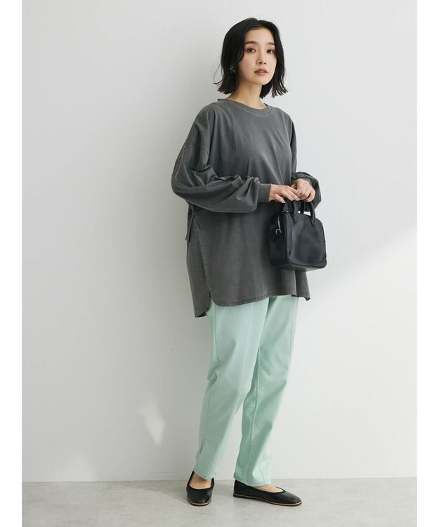 Green Parks ＧＵＭストレッチカラースリムストレートパンツ Mint