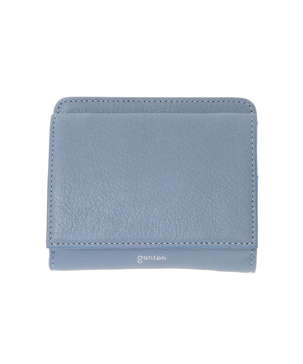 genten モルトフレスコ 2つ折り財布 デニムブルー