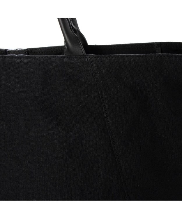 UNBILLION perche パラフィンキャンバス2wayボストントート ブラックブラック