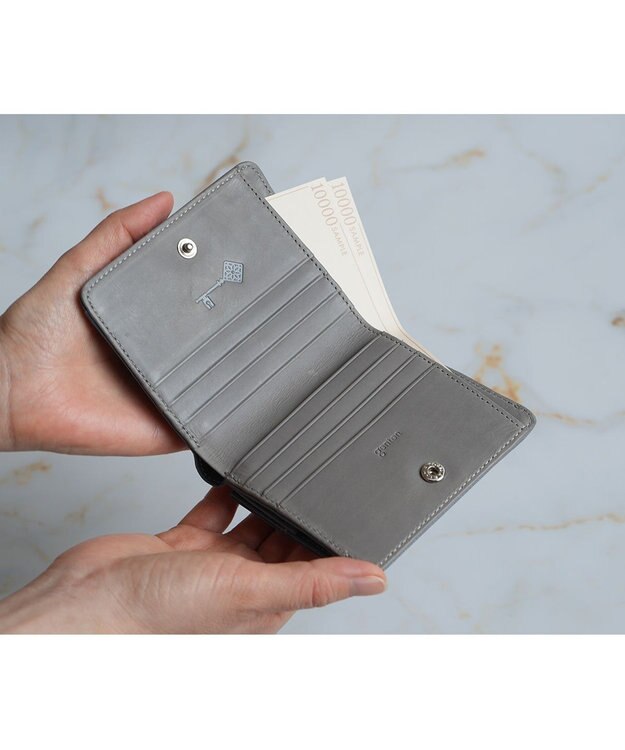 genten モルトフレスコ 2つ折り財布 デニムブルー