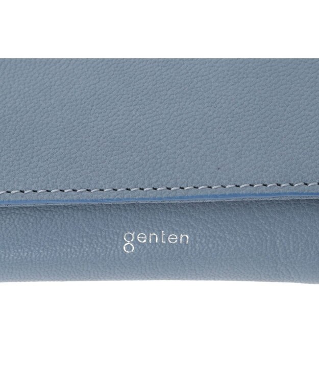 genten モルトフレスコ 2つ折り財布 デニムブルー