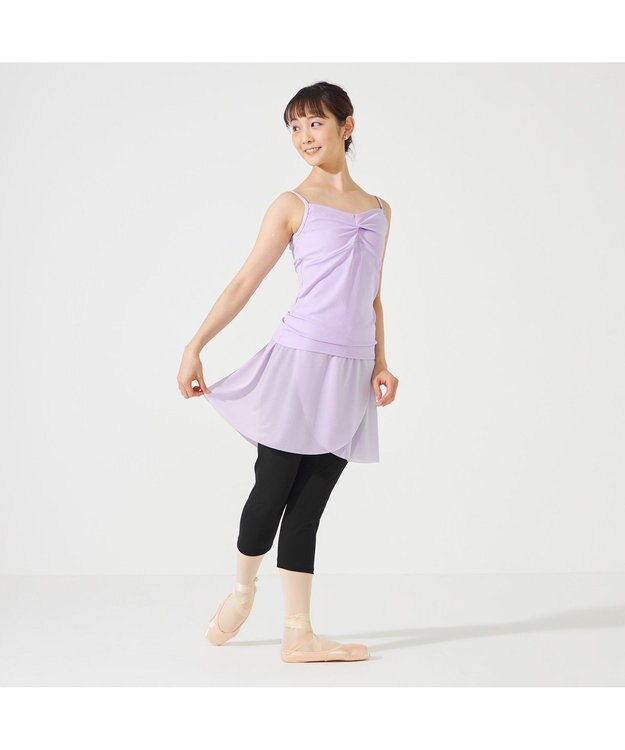 Chacott スカート付レギンス ライラック