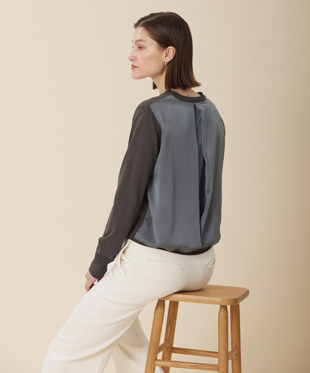 BEIGE， JULIE / サテンニット Slate