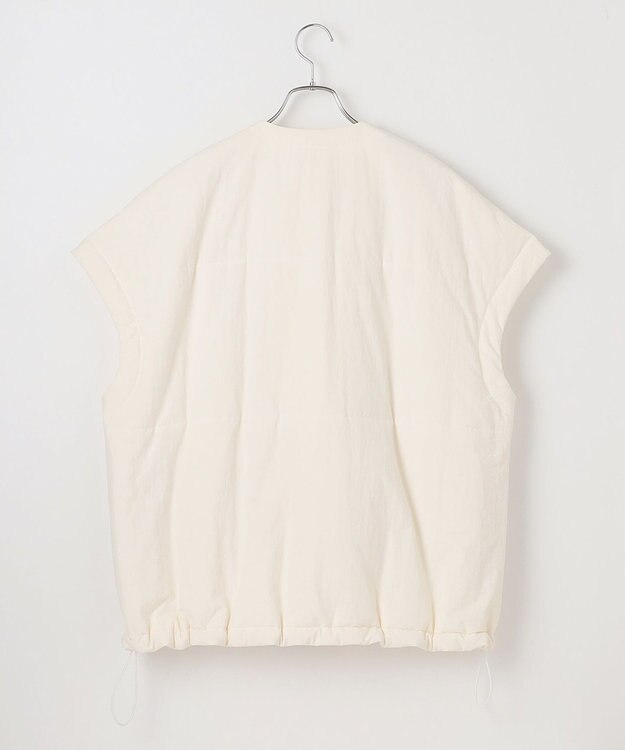 #Newans 【撥水/洗える】ビックスクエア中綿ベスト ホワイト