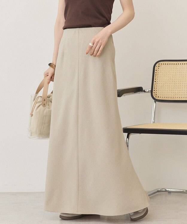 AMERICAN HOLIC リネンライクマーメイドスカート Gray Beige